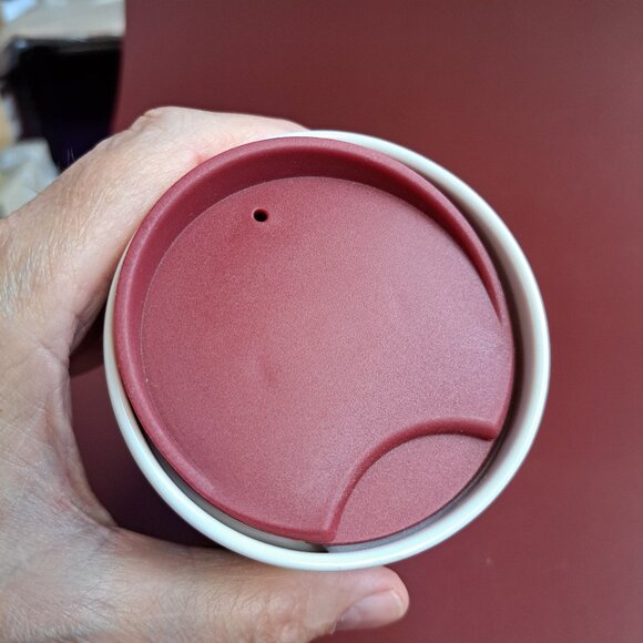 Starbucks Christmas Tree Star Holiday 2020 Double Wall Ceramic Tumbler Mug 12 Oz - Picture 4 of 12